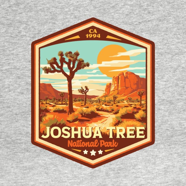 Joshua Tree  National Park Vintage WPA Style National Parks Art by GIANTSTEPDESIGN